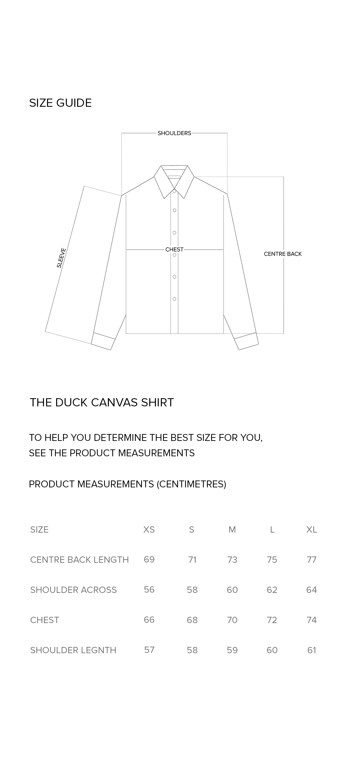 Size guide